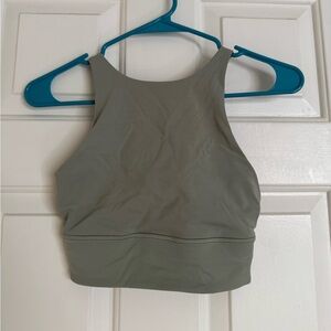 lululemon athletica energy longline bra green